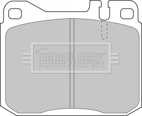 BORG & BECK Комплект тормозных колодок, дисковый тормоз BBP1061